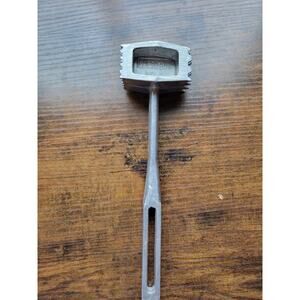 Vintage Elpo no. 670 Aluminum 8-1/2" Meat Tenderizer -Fine/Coarse Pounder Japan